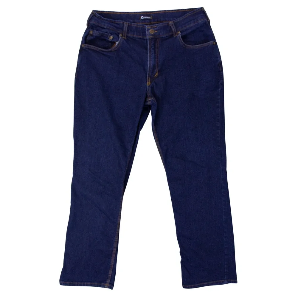 Origin‎ USA Mens 34x30 Dark Wash Denim Jeans Stretch Made in America